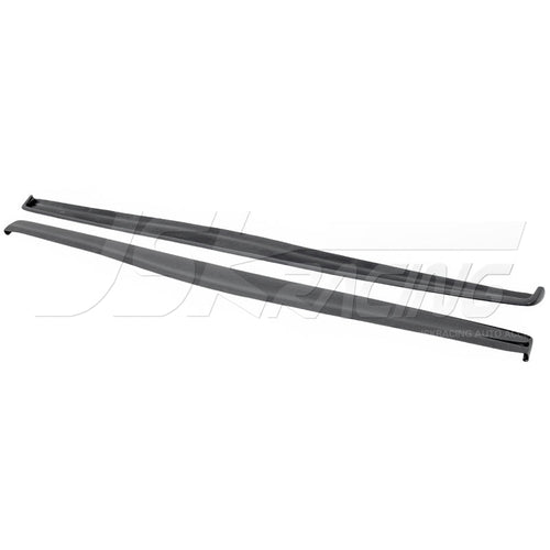 DAMD STYLE CARBON FIBER SIDE SKIRT EXTENSIONS (PLAIN WEAVE) FOR 2001-2007 MITSUBISHI LANCER EVOLUTION EVO 7-9